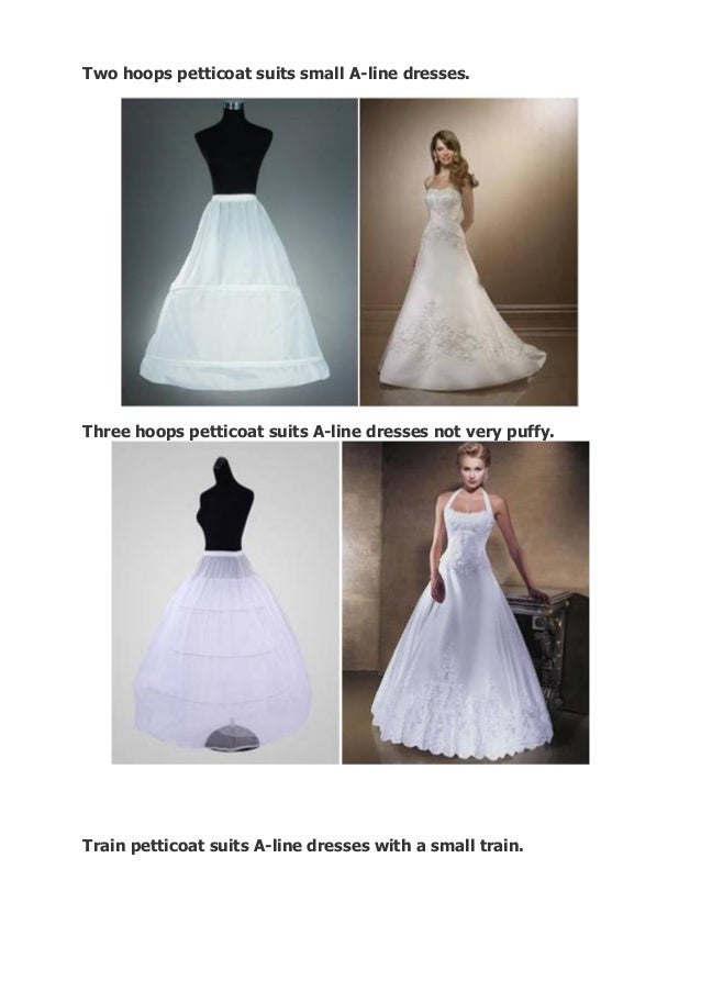 a line petticoat for wedding dress