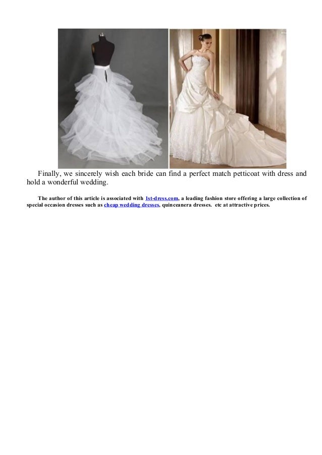 How To Choose A Petticoat For Your Wedding Dress