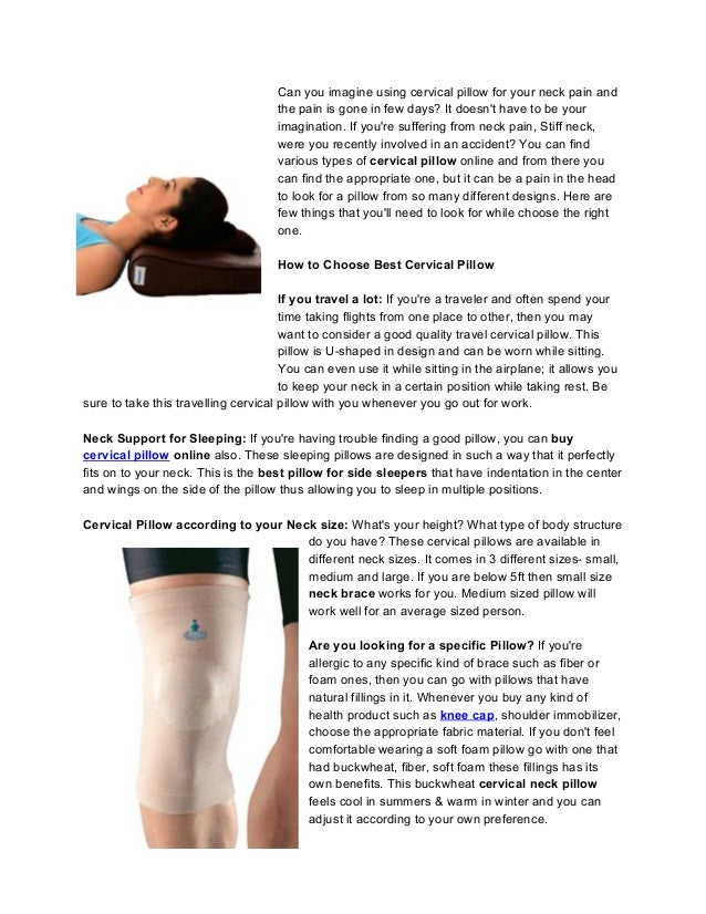 How To Choose Best Cervical Pillow