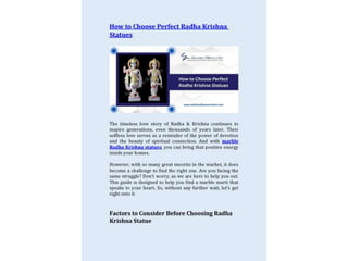 How to Choose Perfect Radha Krishna Statues.pptx