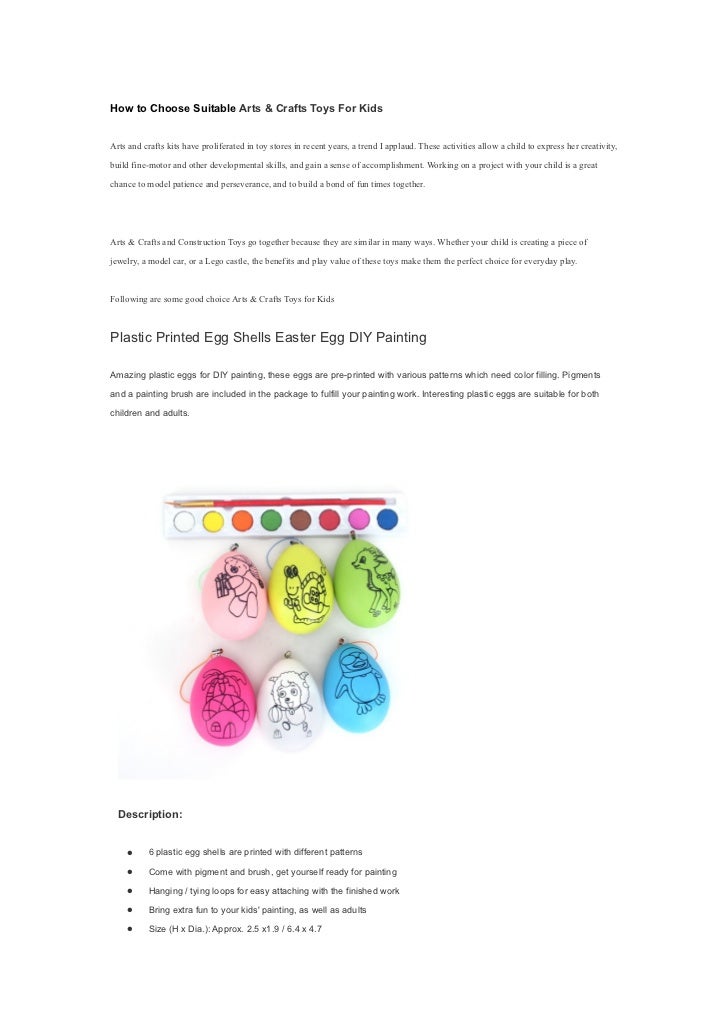 arts and crafts toys for kids