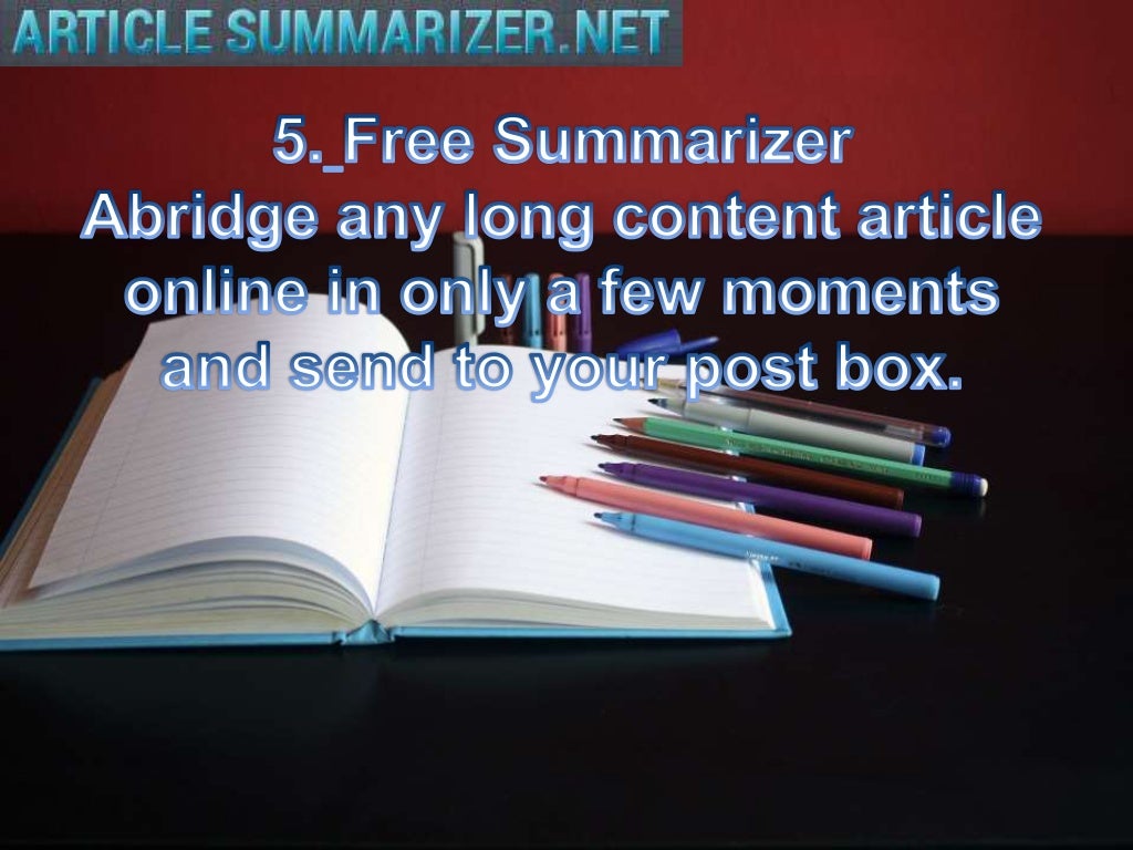 How to Choose the Best Online Article Summarizer