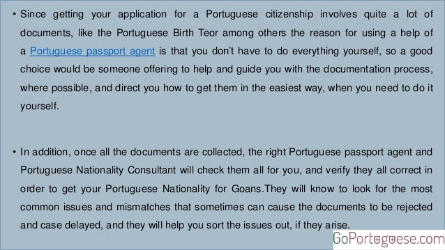 How To Choose The Best Portuguese Passport Agent In Goa It requires a number of.