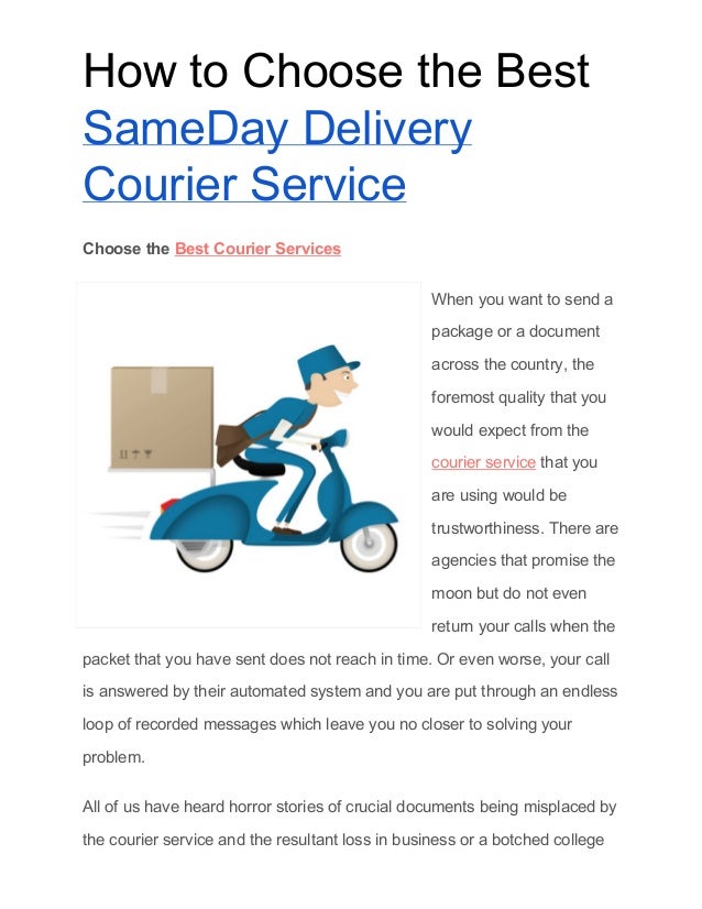best bicycle delivery service
