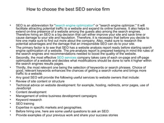   How to choose the best SEO service firm ,[object Object],[object Object],[object Object],[object Object],[object Object],[object Object],[object Object],[object Object],[object Object],[object Object],[object Object],[object Object],[object Object],[object Object]