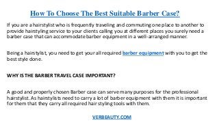 best barber travel case