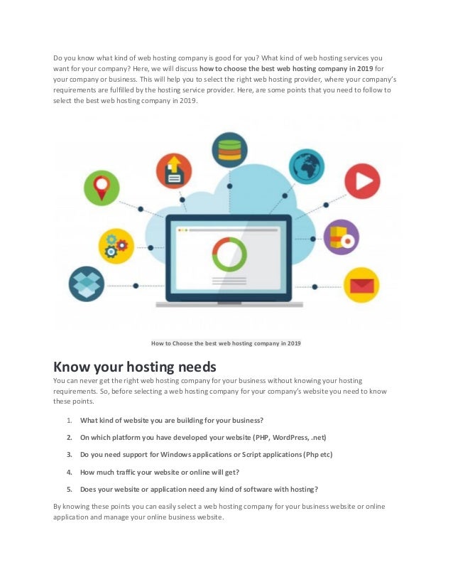 How To Choose The Best Web Hosting Company In 2019 Images, Photos, Reviews