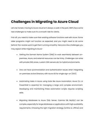 How to Choose the Right Azure Migration Services | PDF