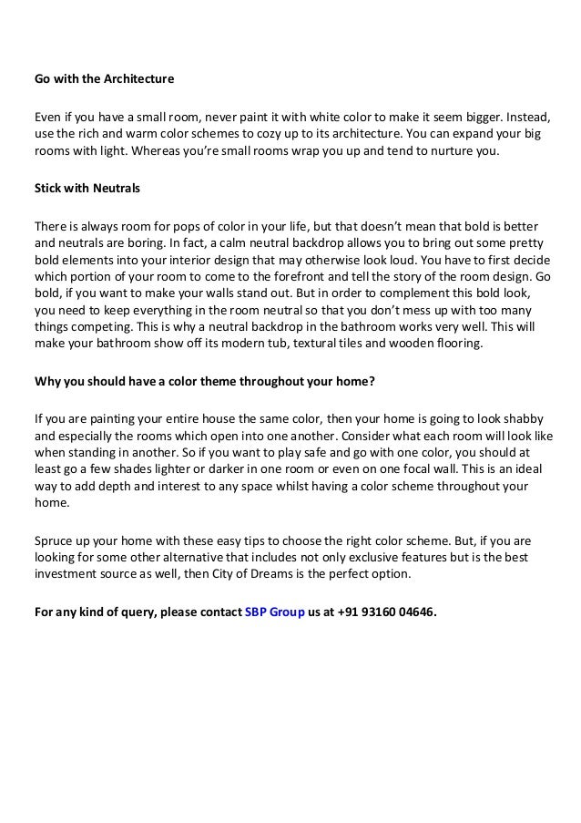 How to choose the right color scheme for your home