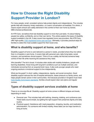 How to Choose the Right Disability Support Provider in London.pdf