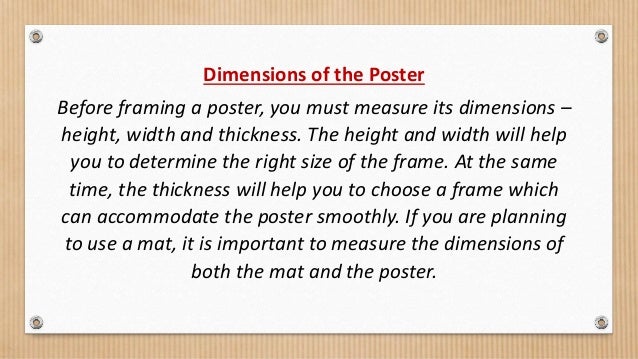 How To Choose The Right Frame For Your Poster