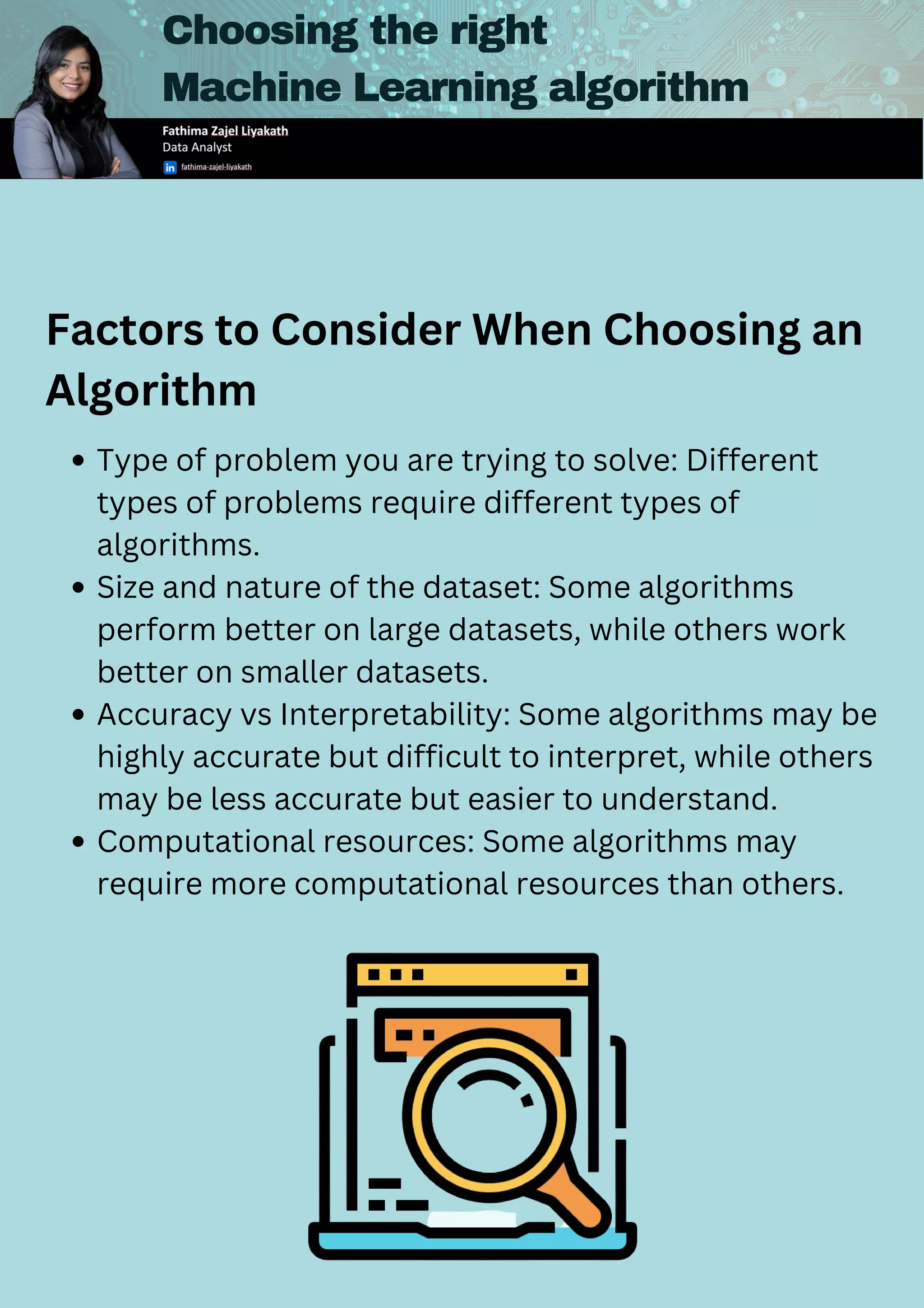 How to choose the right machine learning algorithm for your project | PDF