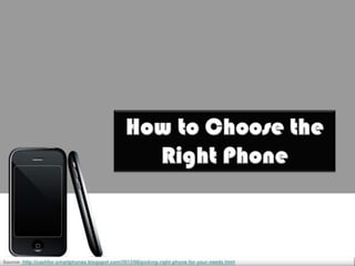 How to choose the right phone