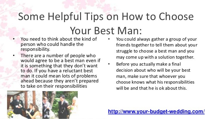 how to pick a best man how to pick a best man