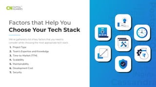 How to Choose Your Tech Stack? | PDF