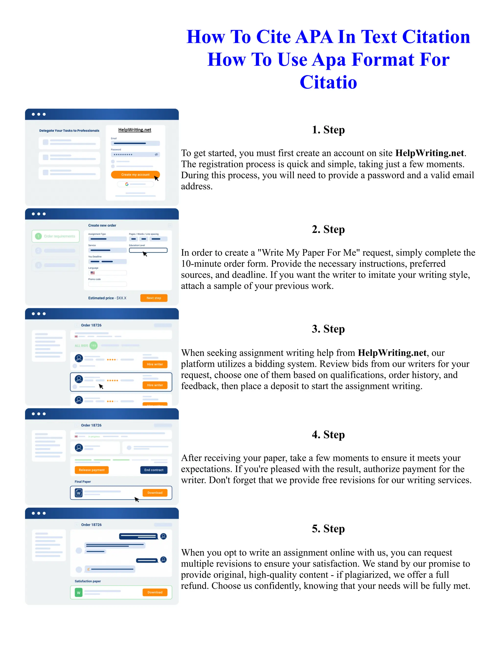 How To Cite APA In Text Citation How To Use Apa Format For Citatio | PDF