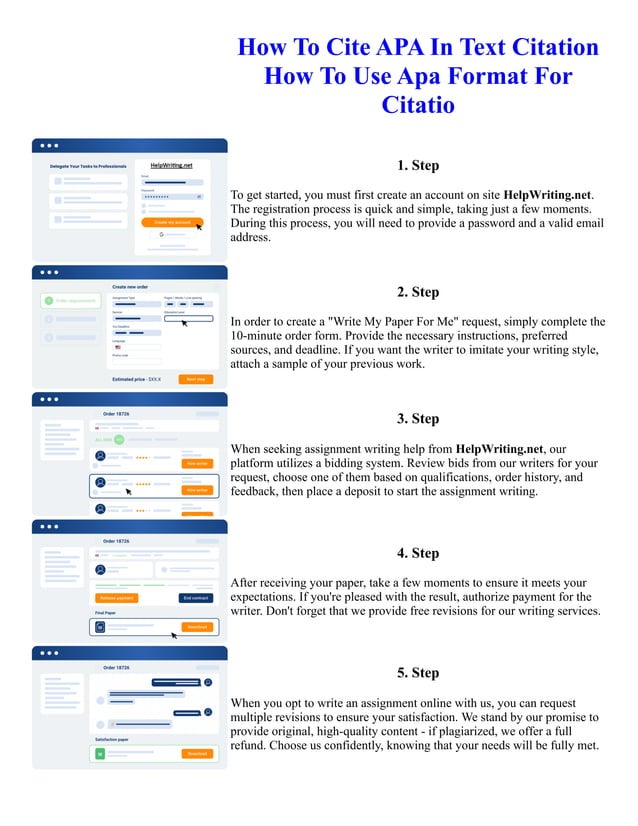 How To Cite APA In Text Citation How To Use Apa Format For Citatio | PDF