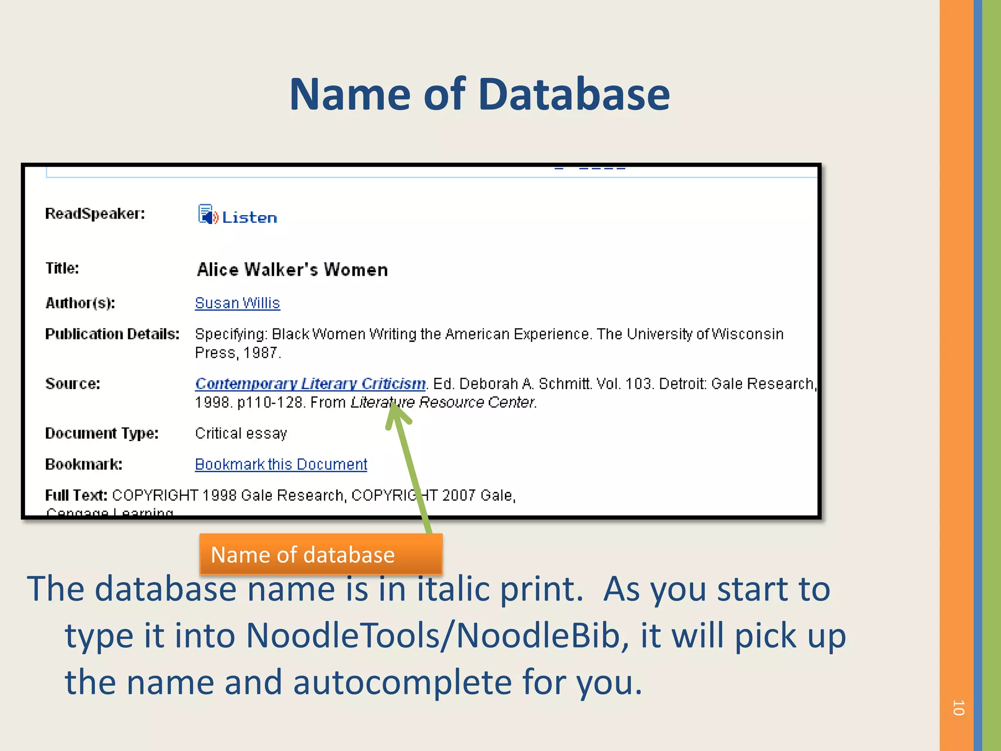 How To Cite a Reference Source from the GALE Literature Resource Center ...