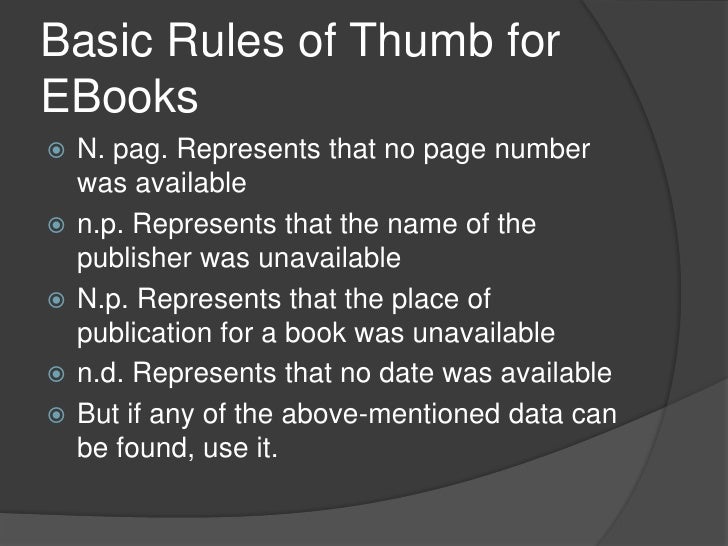 How To Cite Internet Sources