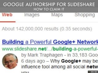 How To Claim Google Authorship For Slideshare