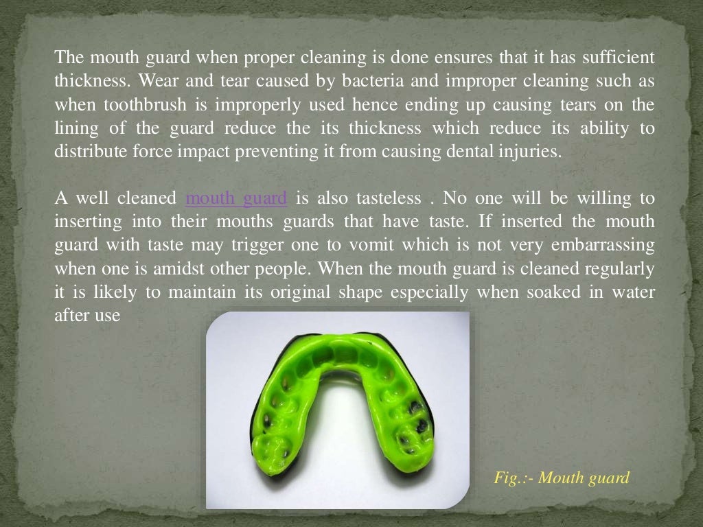 How to Clean a Mouth Guard using Vinegar?