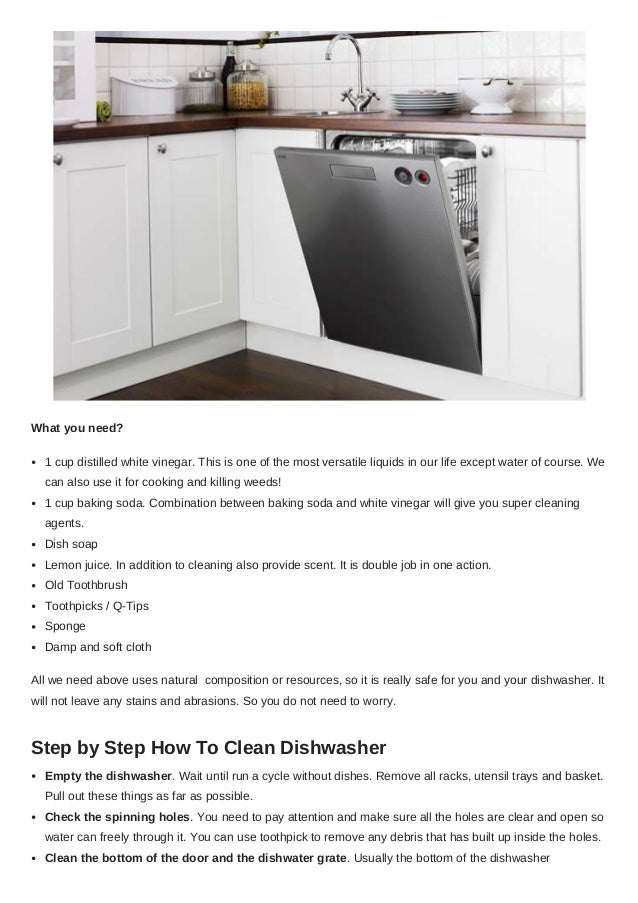 How To Clean Dishwasher Follow This Step By Step Guide