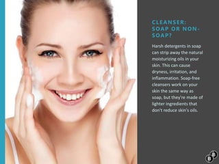 How to clean dry skin