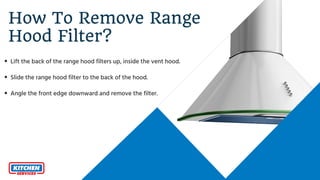 How to clean range hood filter