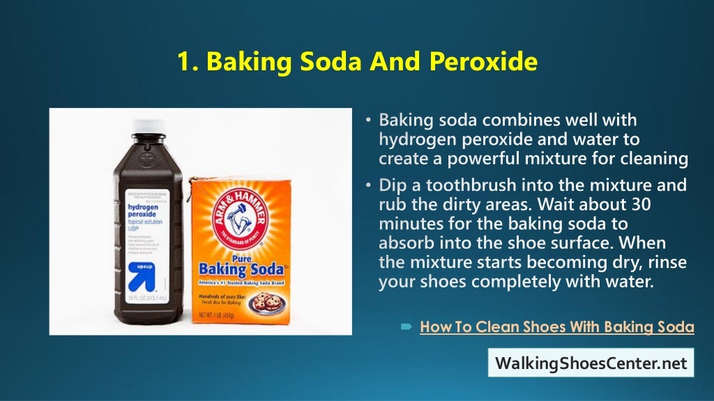How To Clean Shoes With Baking Soda and Peroxide Vinegar Laundry