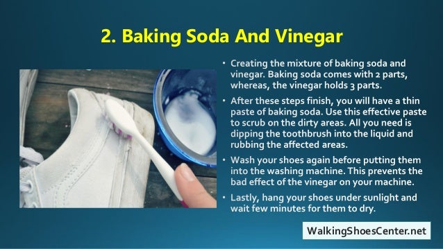 baking soda and water to clean shoes