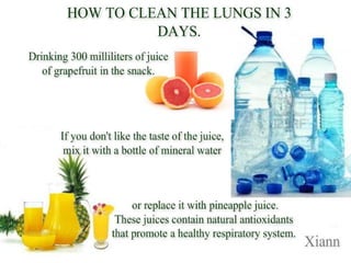 How to clean the lungs in 3 days