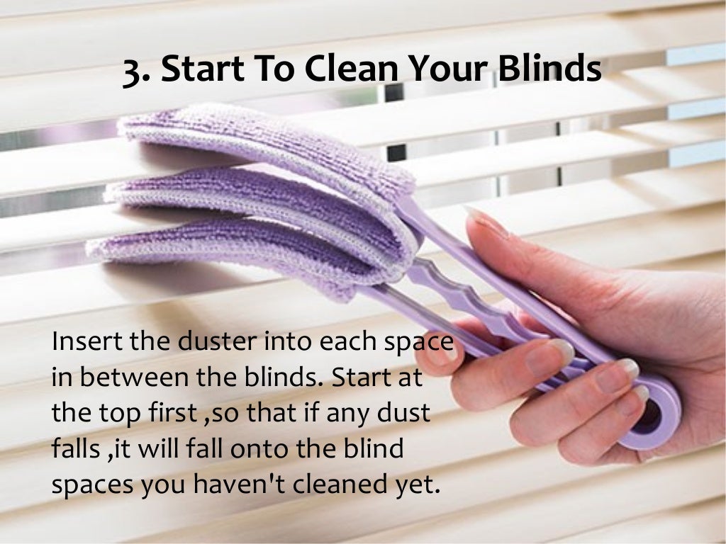 How to clean window blinds quickly
