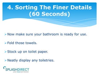 How to clean your bathroom in 6 minutes | PPTX