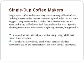 How to clean your coffee maker properly