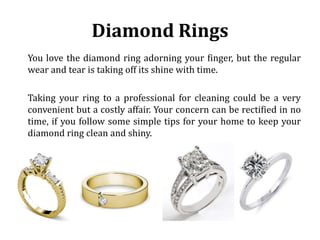 Clean Your Diamond Ring! Jewelry Cleaning Ideas That Save Time
