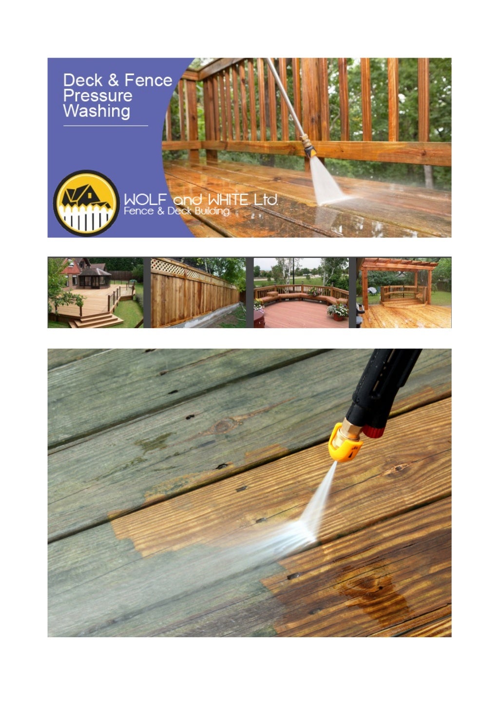 How To Clean Your Fence & Deck With A Pressure Washer
