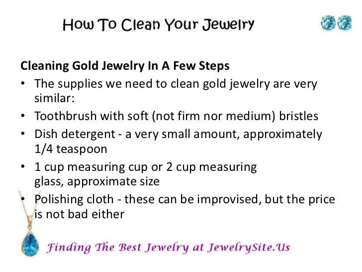 How to clean your jewelry