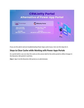 How to Clear the Cache in the Power Apps Portal.docx