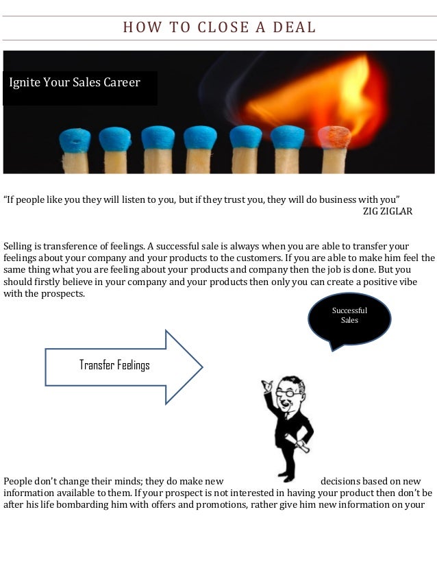 How to close a deal in sales process