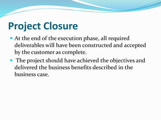 How to close a project | PPTX