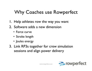 How to coach rowing and sculling using Rowperfect | PDF