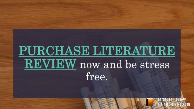 How to write a literature review image