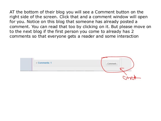 How to comment on a blog post