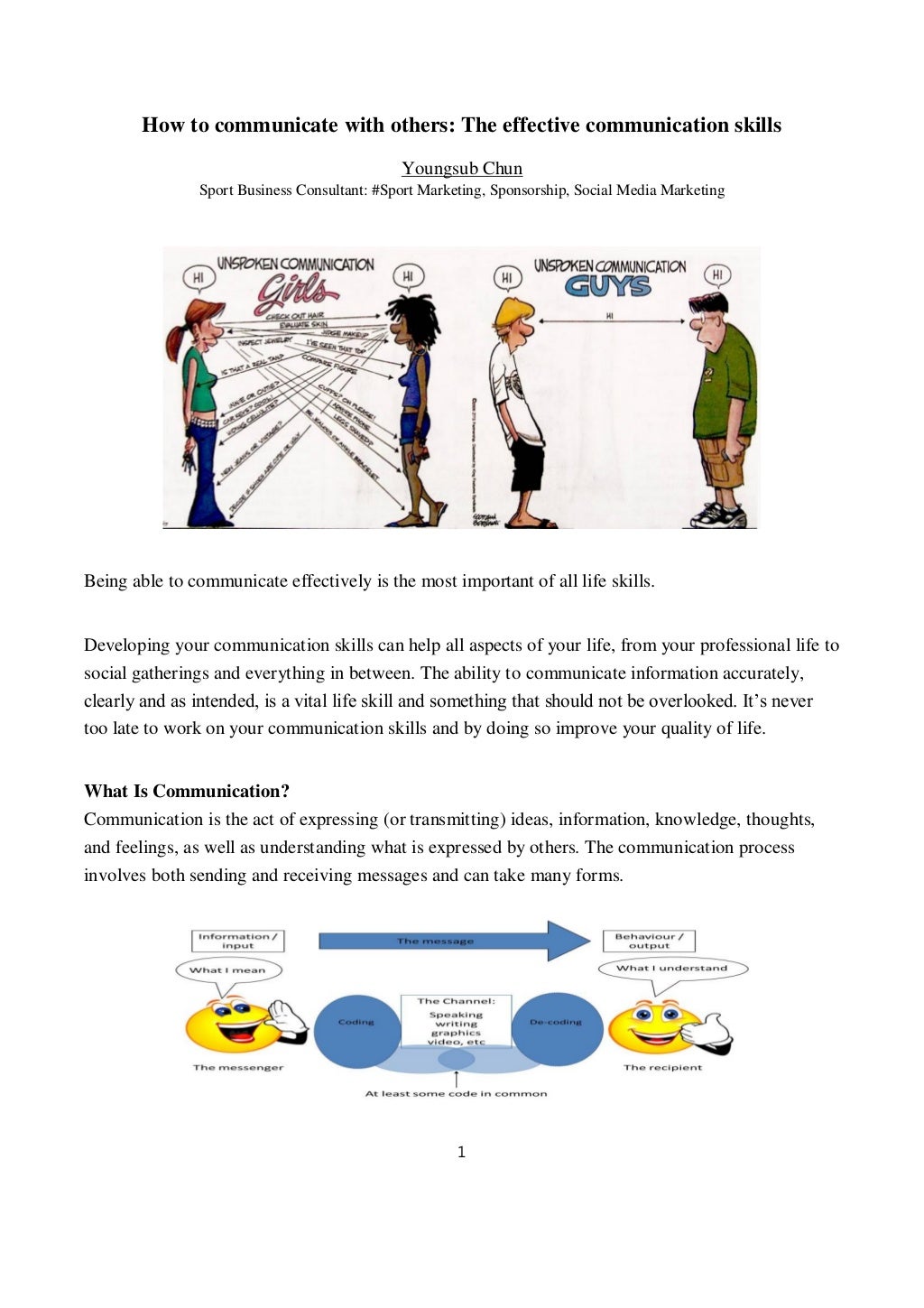 How to communicate with others
