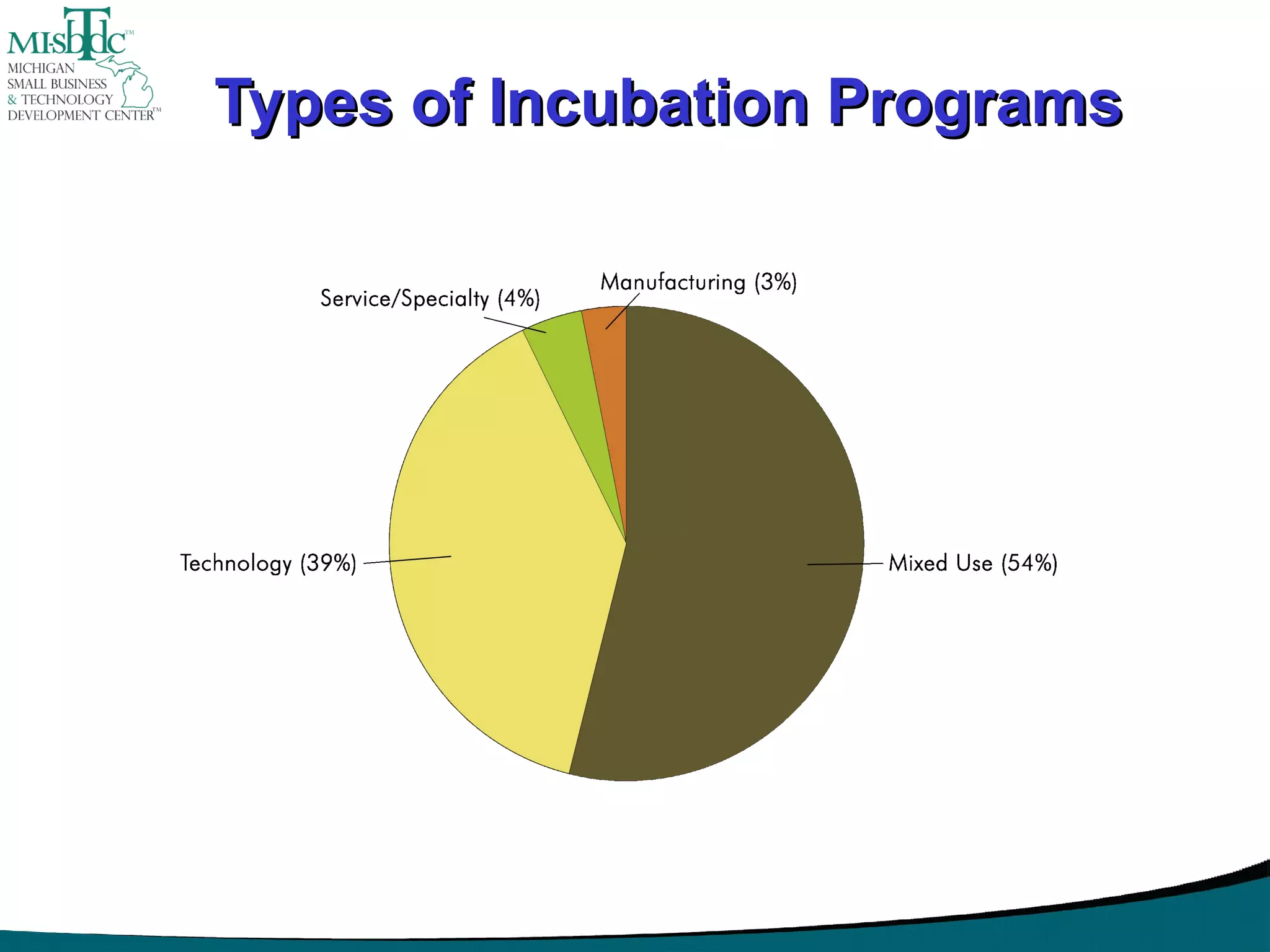 Types of Incubation Programs 
