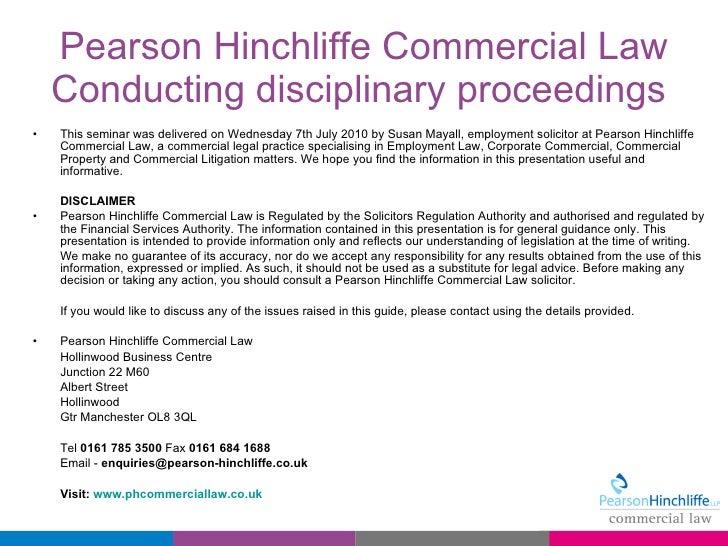 How to Conduct a Disciplinary Hearing. Referencing the ACAS Code of C…