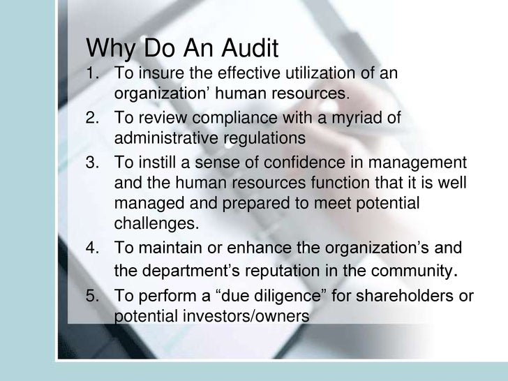 How To Conduct And Hr Audit