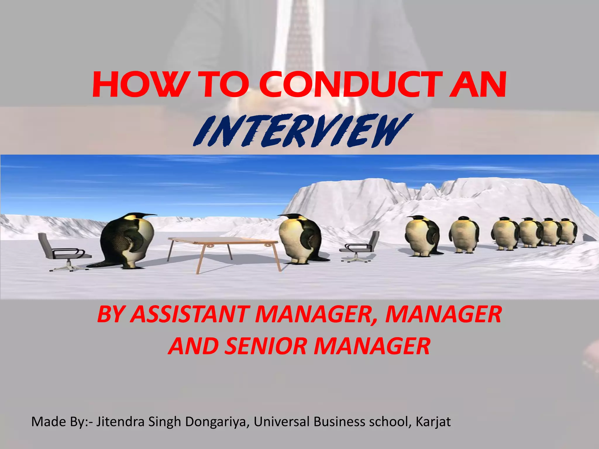 How to conduct an interview | PDF