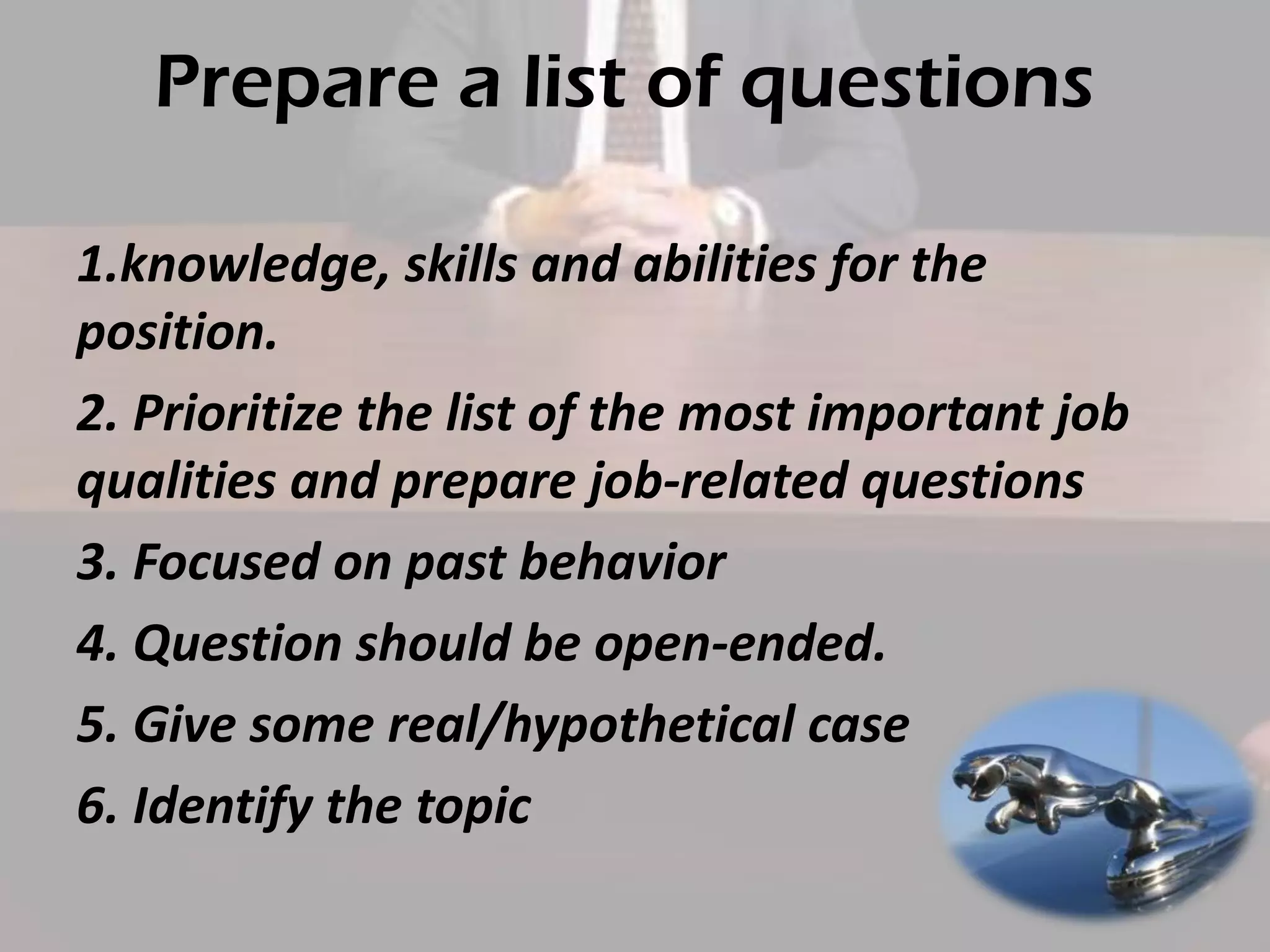 How to conduct an interview | PDF