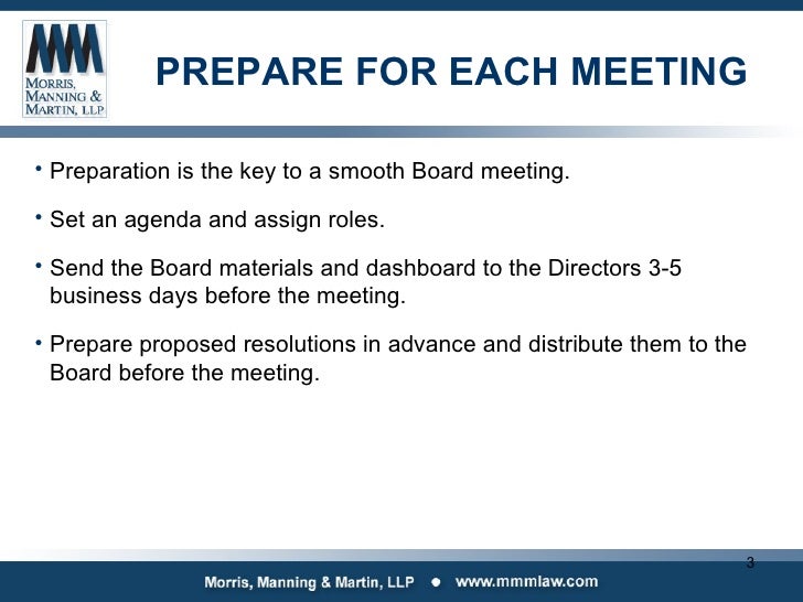 How to conduct a successful board meeting